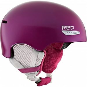 Red pure snowboard ski helmet